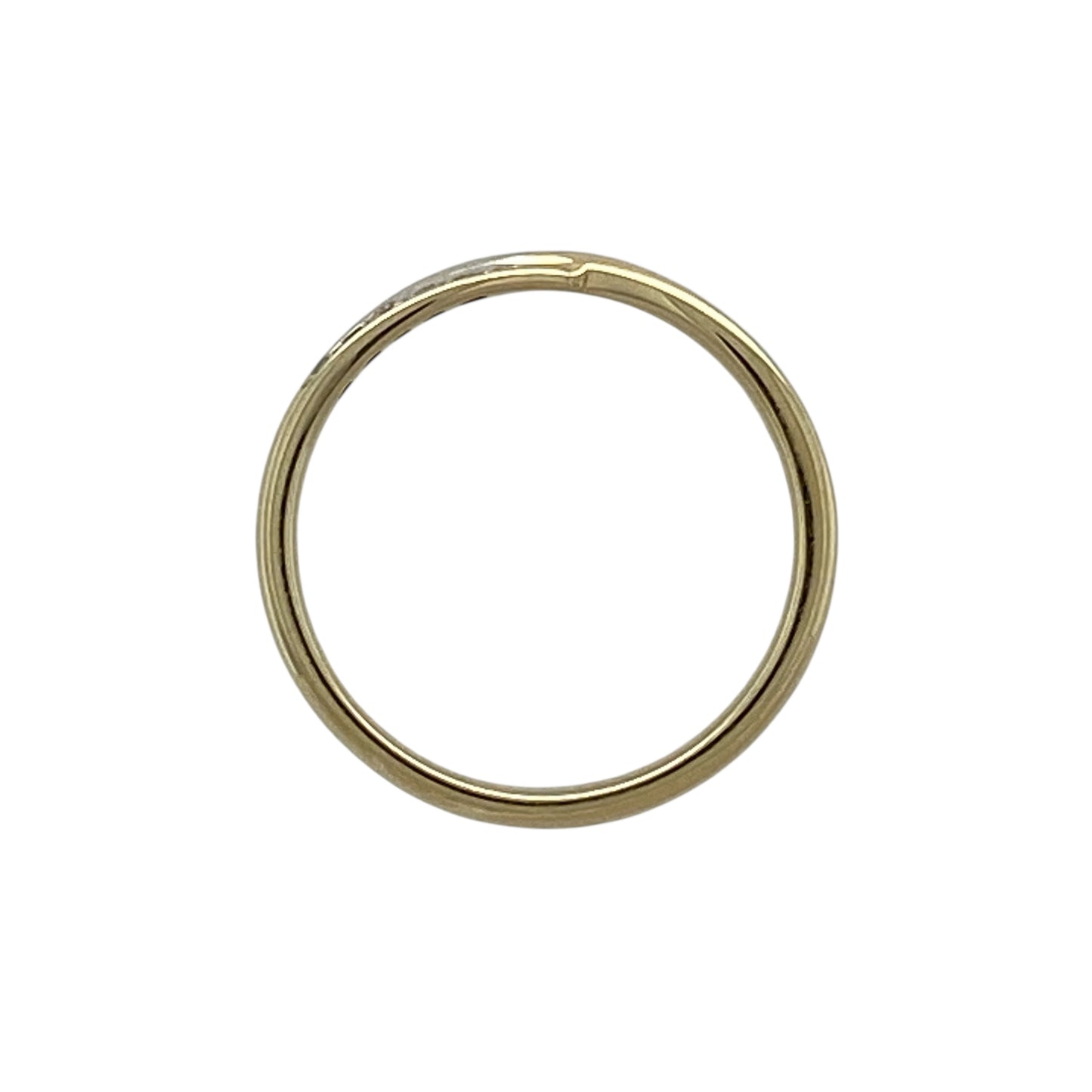 9ct Gold & Diamond Set Crossover Band Ring