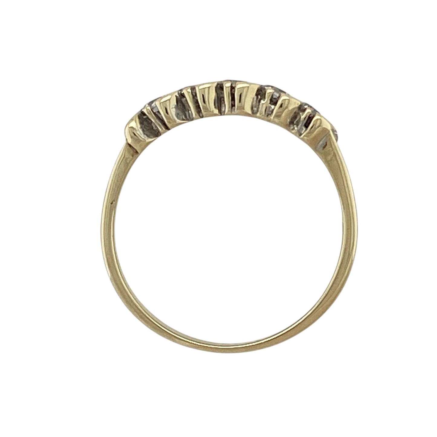 9ct Gold & Cubic Zirconia Set Band Ring