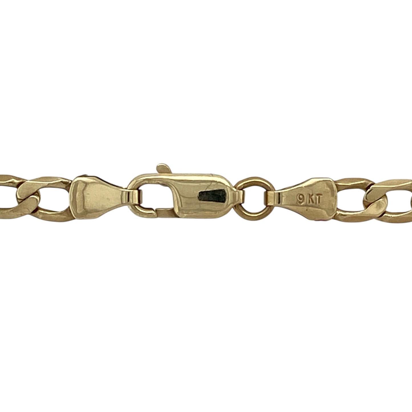Bring classic style and confident presence to your jewellery collection with this pre-owned 9ct yellow gold curb chain, offering a bold yet timeless look that suits both everyday wear and statement styling.

Design: The chain features a traditional curb link design with a link width of approximately 4mm, creating a strong and well-balanced appearance.
Material: Made from 9-carat yellow gold, the polished finish highlights the rich golden tone and enhances the chain’s classic appeal.