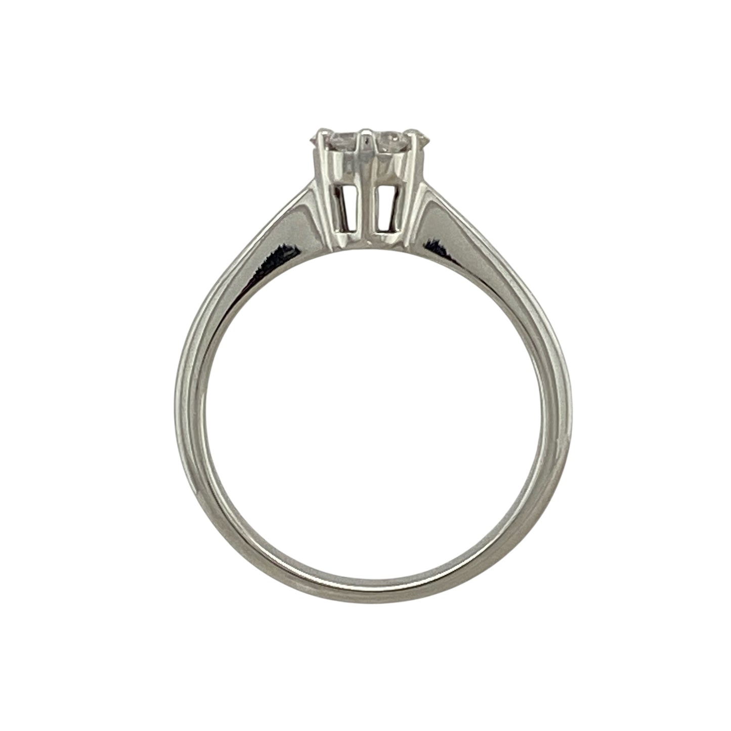 18ct White Gold & Diamond Set Flower Cluster Ring