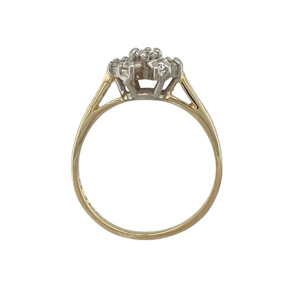 9ct Gold & Cubic Zirconia Set Cluster Ring