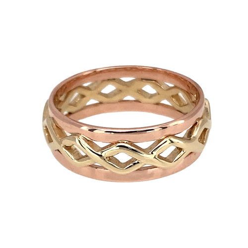 9ct Gold Clogau Open Weaved Band Ring