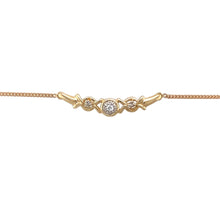 Load image into Gallery viewer, Preowned 9ct Yellow and White Gold &amp; Diamond Set 16&quot; Necklace with the weight 4.50 grams
