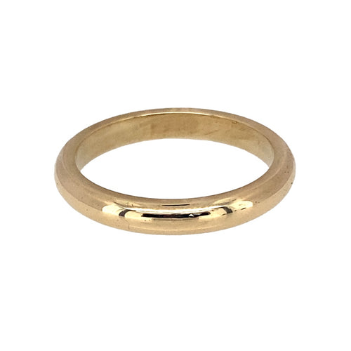 9ct Gold 3mm Heavy Court Wedding Band Ring