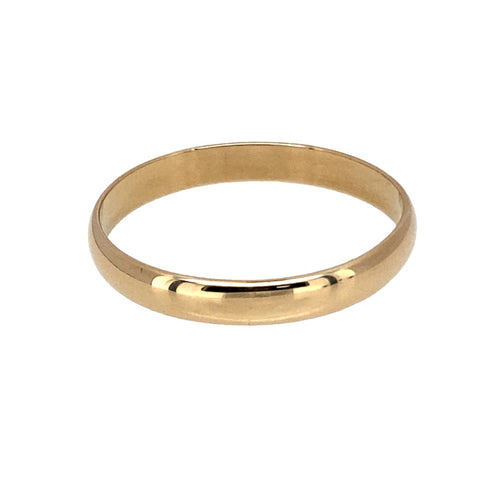 9ct Gold 3mm Wedding Band Ring