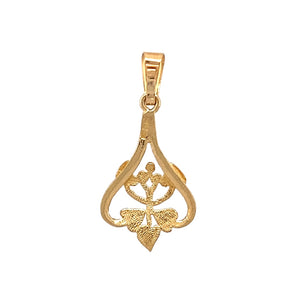 New 9ct Yellow Gold Tree of Life Heart Pendant with the weight 1 gram
