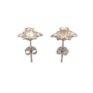 New 925 Silver Welsh Daffodil Stud Earrings