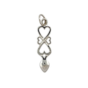 New 925 Silver Heart Lovespoon Pendant with the weight 1.30 grams