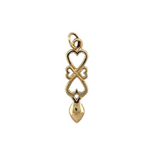 Load image into Gallery viewer, New 9ct Yellow Gold Heart Lovespoon Pendant with the weight 1.70 grams
