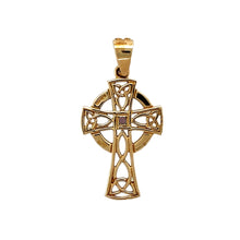 Load image into Gallery viewer, 9ct Gold Welsh Dragon Celtic Knot Lovespoon Pendant
