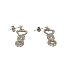Load image into Gallery viewer, New 925 Silver Heart Celtic Knot Lovespoon Drop Earrings with the weight 3.10 grams

