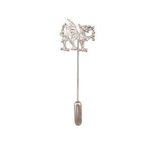 New 925 Silver Welsh Dragon Tie Pin with the weight 2.30 grams