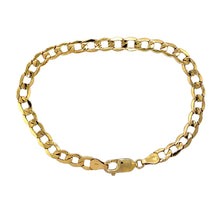 Load image into Gallery viewer, 9ct Gold 7&quot; Hollow Curb Bracelet
