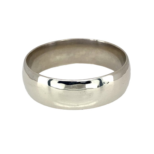 9ct White Gold 7mm Wedding Band Ring
