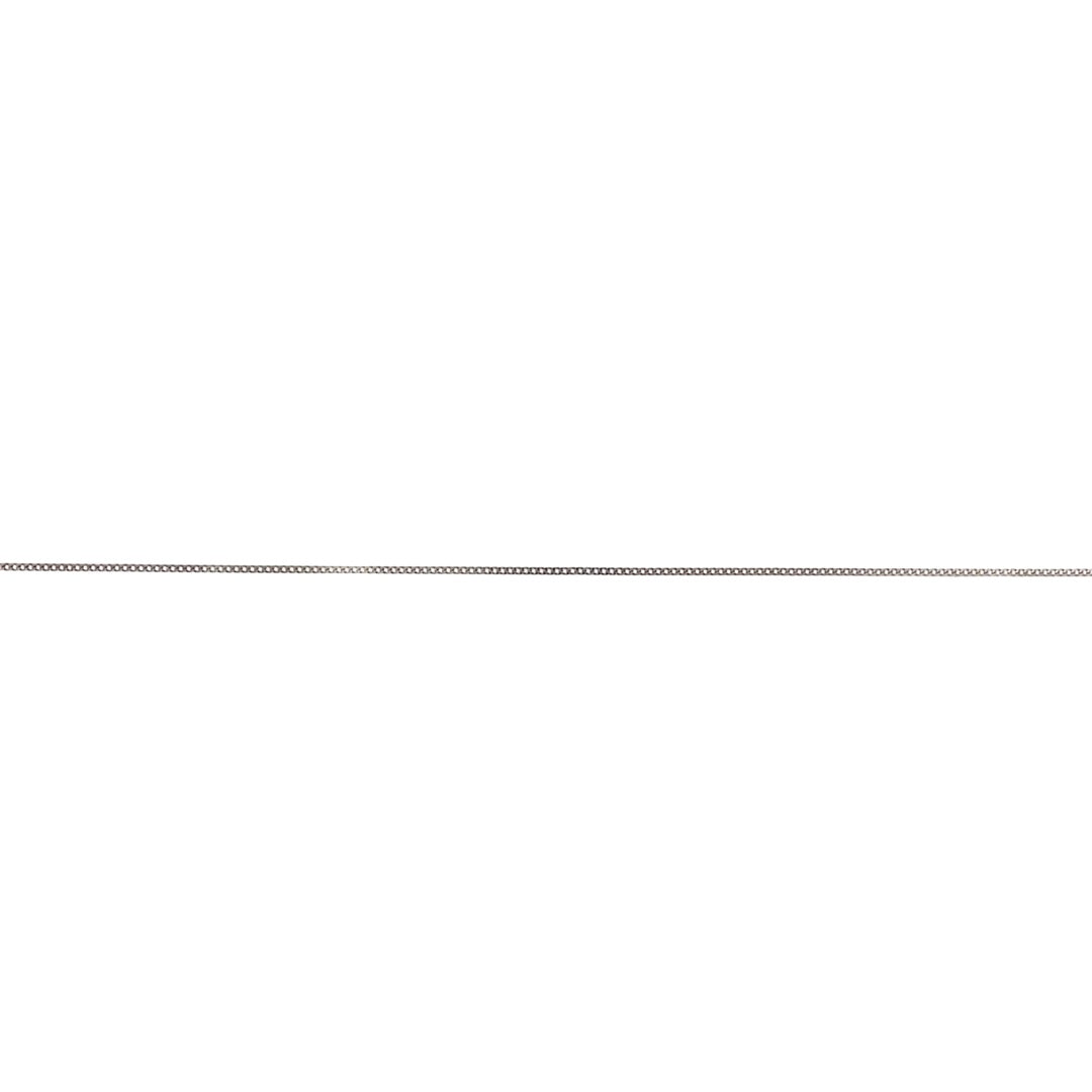 New 9ct White Gold Pendant Chain