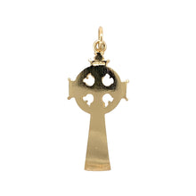 Load image into Gallery viewer, Preowned 9ct Yellow Gold Celtic Cross Pendant with the weight 4.10 grams
