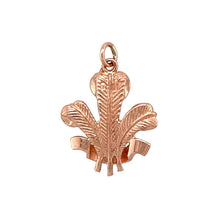 Load image into Gallery viewer, Preowned 9ct Rose Gold Three Feather Pendant with the weight 3.30 grams
