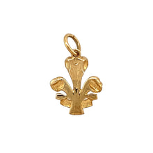 Load image into Gallery viewer, Preowned 9ct Yellow Gold Welsh Three Feather Pendant with the weight 1.70 grams
