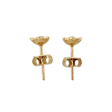 Load image into Gallery viewer, 9ct Gold &amp; Diamond Set Flower Stud Earrings
