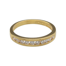 Load image into Gallery viewer, 18ct Gold &amp; Diamond Set Band Ring
