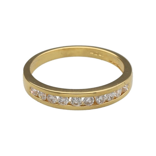 18ct Gold & Diamond Set Band Ring