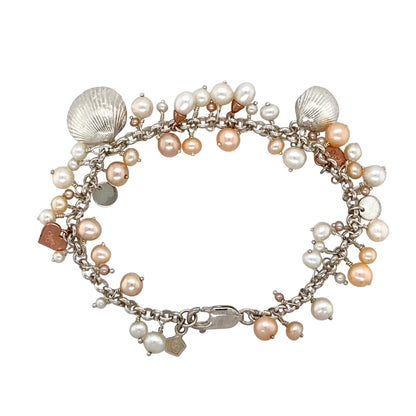 925 Silver & Pearl Shell Clogau Beachcomber 7.5" Bracelet