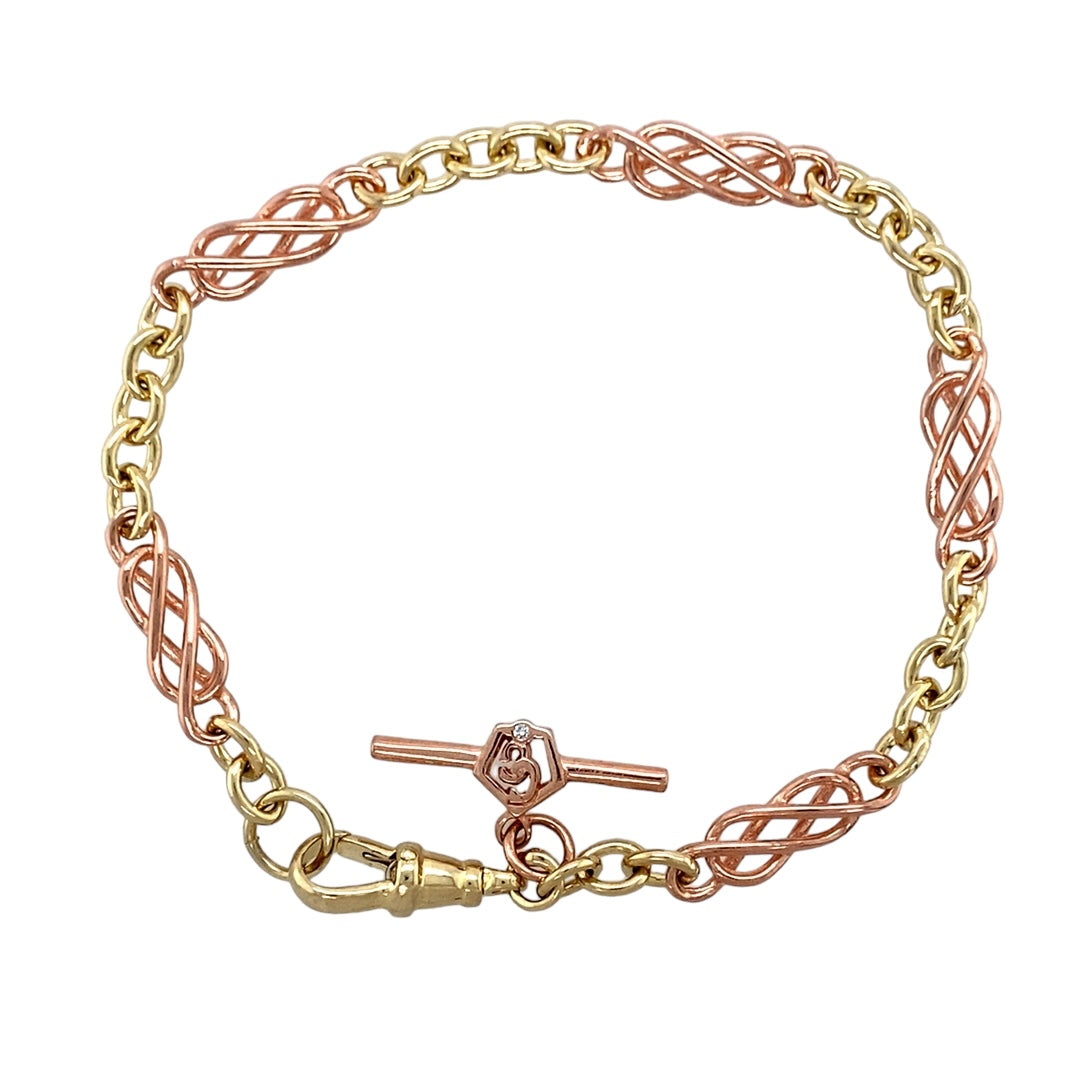 9ct Gold 7.5" Clogau Celtic Link Bracelet