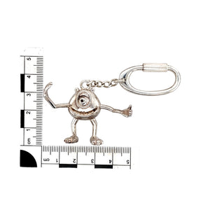 925 Solid Silver Mike Wazowski Pendant/Carabiner Clip