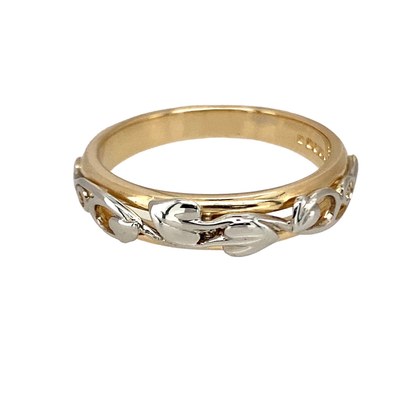 Preowned 9ct Gold Clogau Tree of Life Moon Band Ring