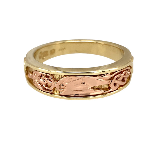 9ct Gold Clogau Dragon Wing Band Ring