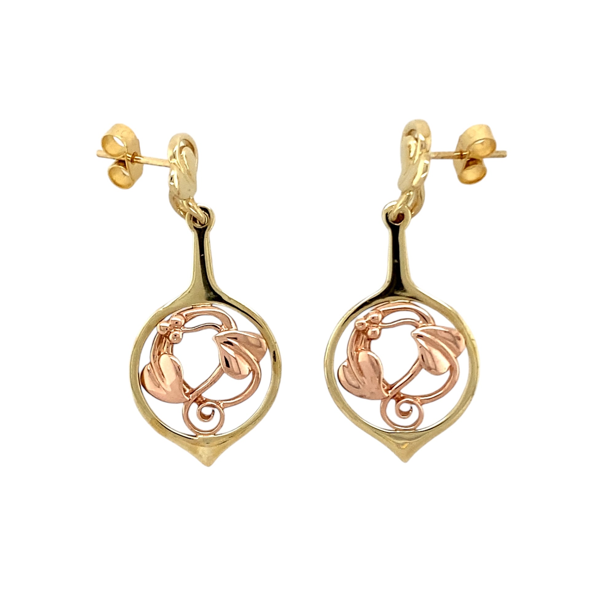 9ct Gold Clogau Tree of Life Drop Earrings