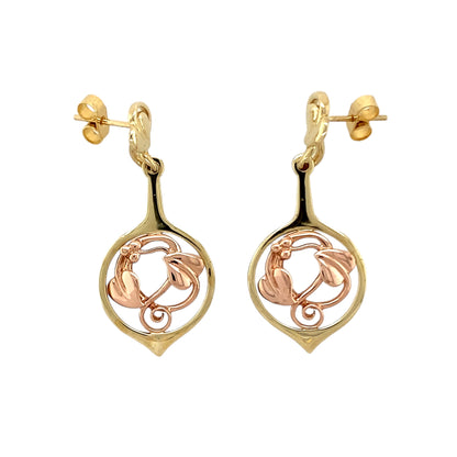 9ct Gold Clogau Tree of Life Drop Earrings