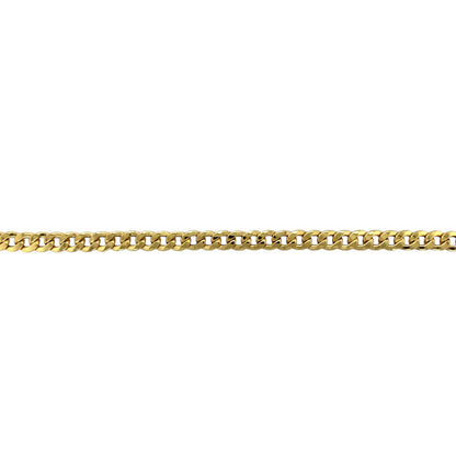 New 9ct Gold 22" Hollow Curb Chain
