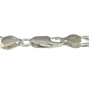 New 925 Solid Silver 8.75" Curb Bracelet with the weight 21.60 grams and link width 10mm