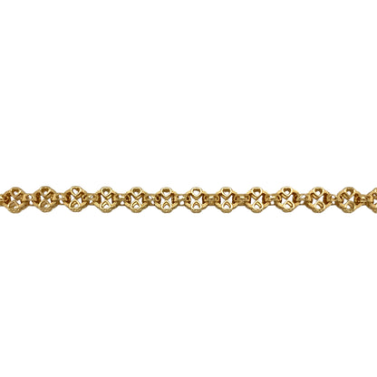 New 9ct Gold 7.5" Heart Link Bracelet