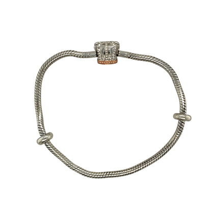 925 Silver Clogau Crown Charm Bracelet
