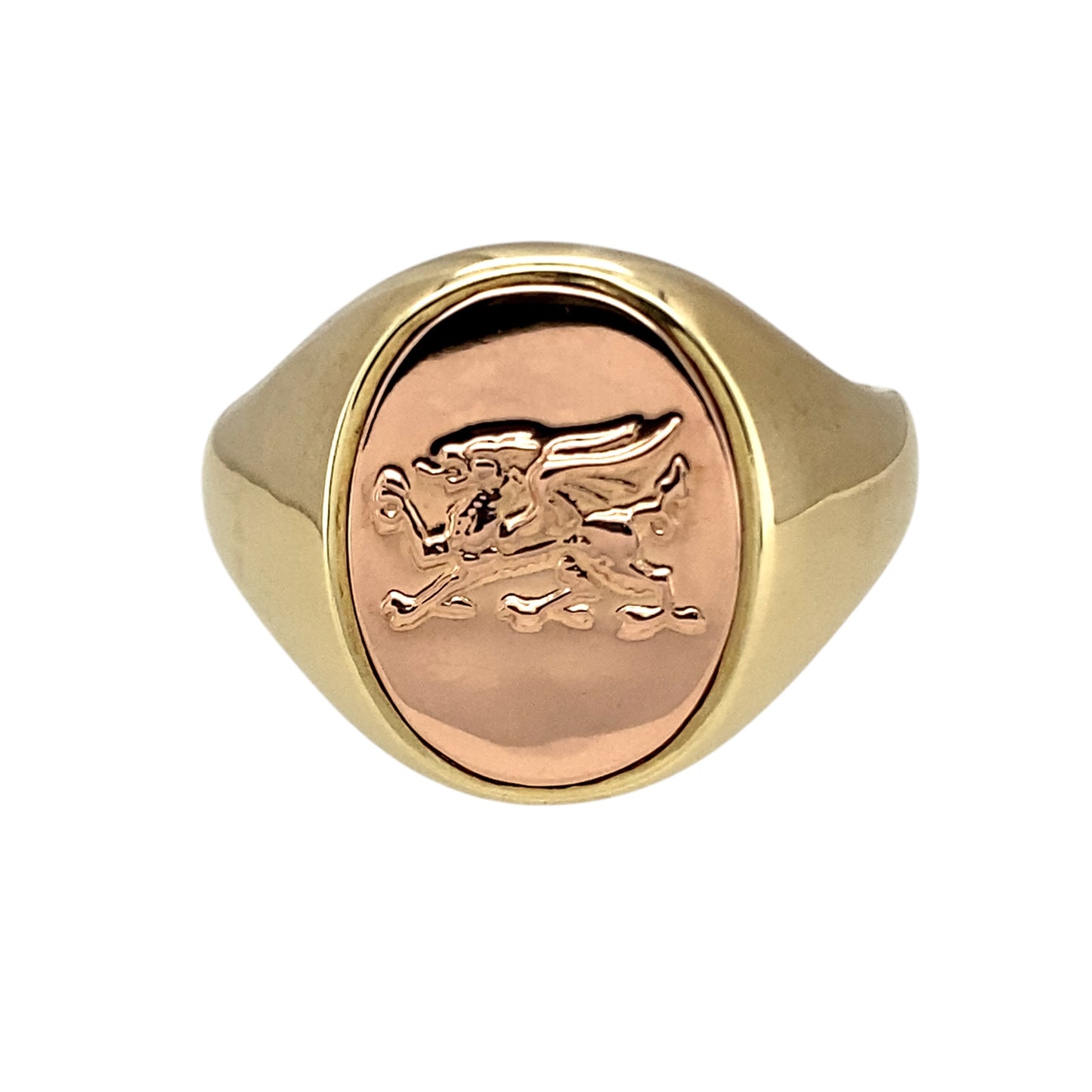 9ct Gold Clogau Welsh Dragon Oval Signet Ring