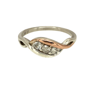 925 Silver & White Topaz Set Clogau Ring