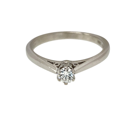 Platinum & Diamond Set Solitaire Ring
