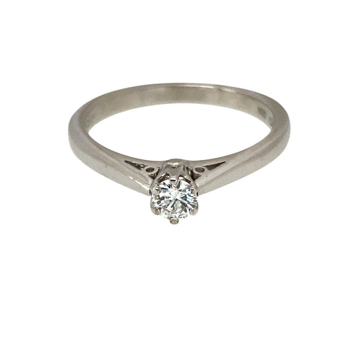Platinum & Diamond Set Solitaire Ring