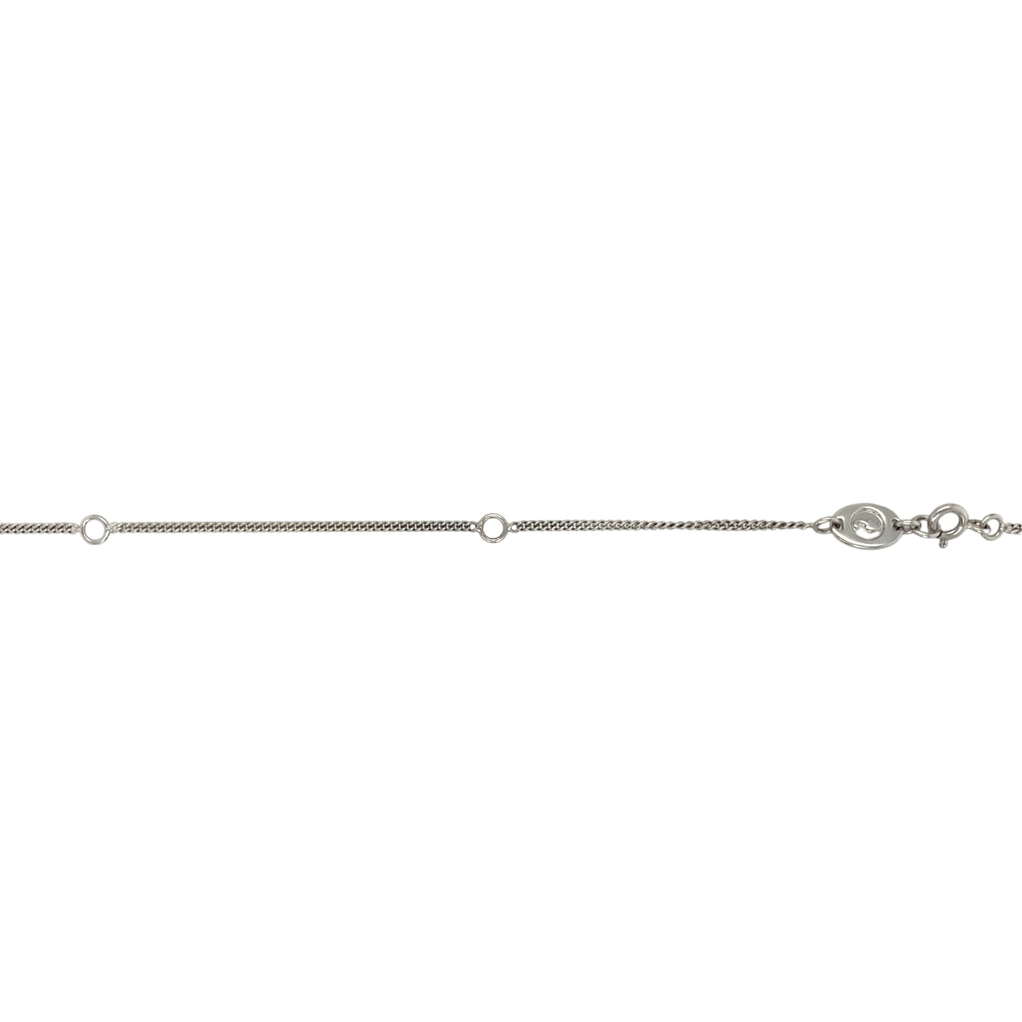 925 Silver & White Topaz Set Clogau Heart 18" - 22" Necklace