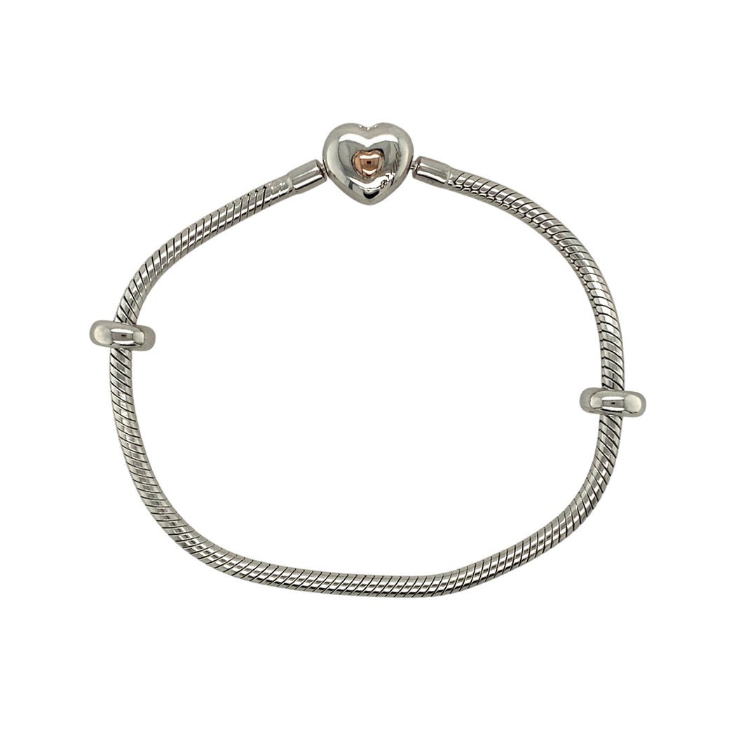 925 Silver Clogau Heart 7.5