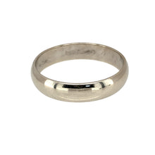 Load image into Gallery viewer, Preowned 9ct White Gold 4mm Wedding Band Ring in size O with the weight 2.50 grams
