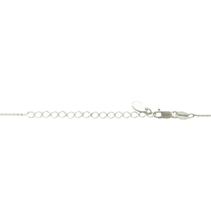 925 Silver & Garnet Set Flower January Birthstone 16" - 18" Necklace