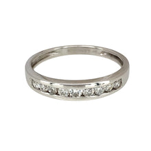 Load image into Gallery viewer, 9ct White Gold &amp; Diamond Set Band Ring
