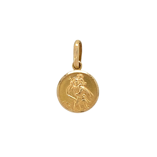 9ct Gold St Christopher Pendant