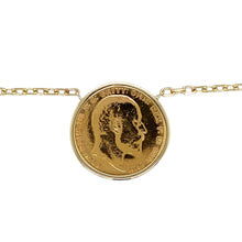 Load image into Gallery viewer, 9ct Gold Full Sovereign Mount 16&quot; Necklace with 22ct Gold Full Sovereign Coin
