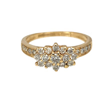 Load image into Gallery viewer, 9ct Gold &amp; Diamond Set Cluster Ring
