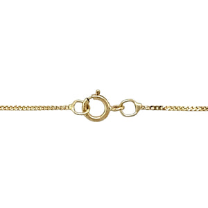 9ct Gold & Diamond Set Small Bar 18" Necklace