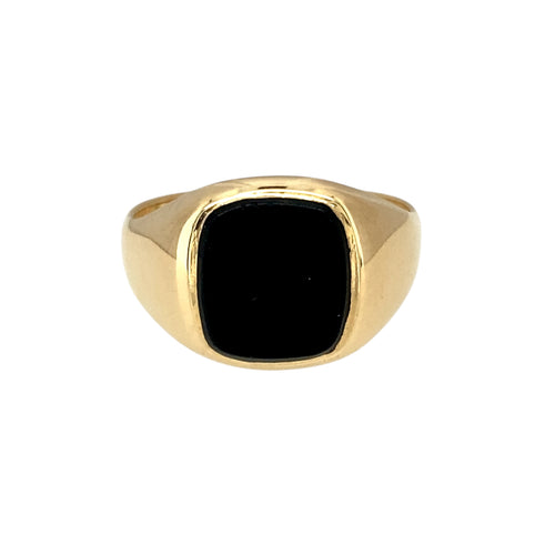 9ct Gold & Onyx Set Signet Ring